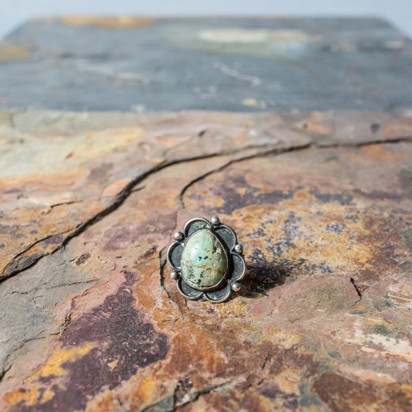 Turquoise Flower Ring Turquoise Flower Ring