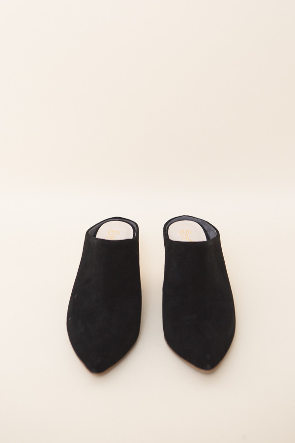 Seychelles Got the Answer Mules / Black Suede Seychelles Got the Answer Mules / Black Suede