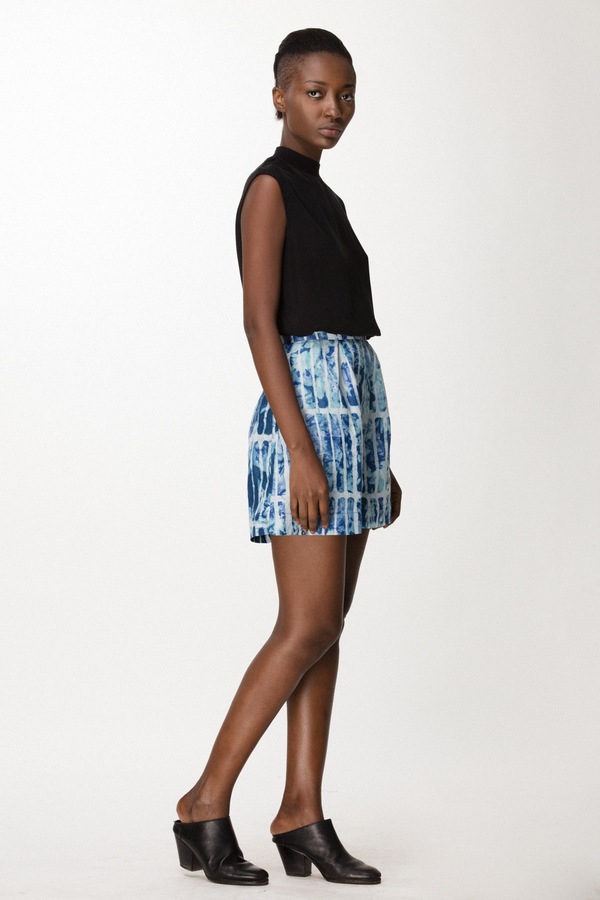 Osei-Duro Lorem Shorts in Marine Chalk Osei-Duro Lorem Shorts in Marine Chalk