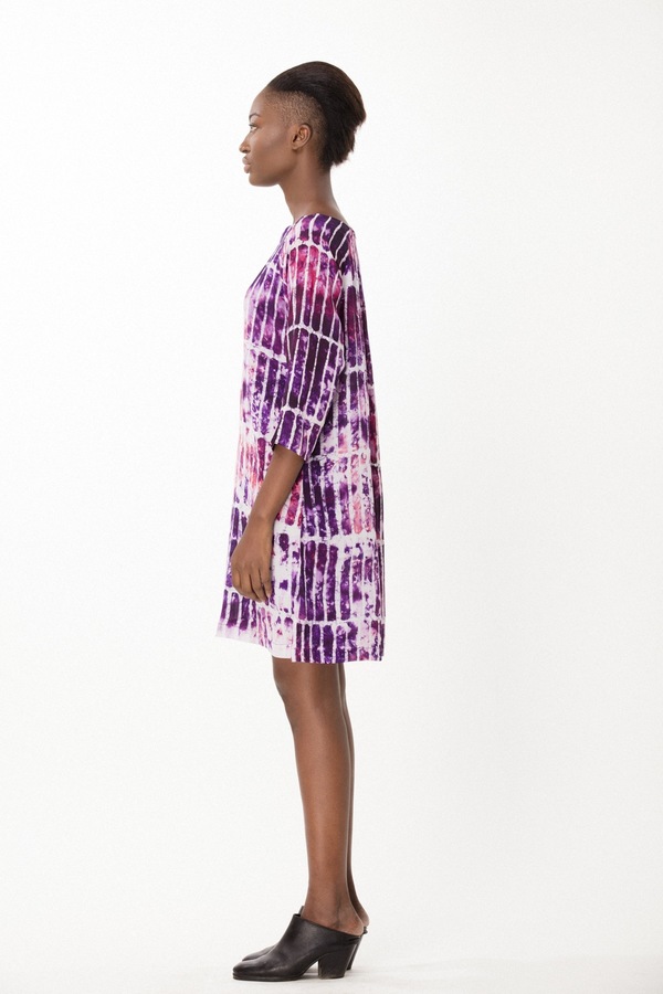 Osei-Duro Linter Dress in Fuchsia Chalk Osei-Duro Linter Dress in Fuchsia Chalk