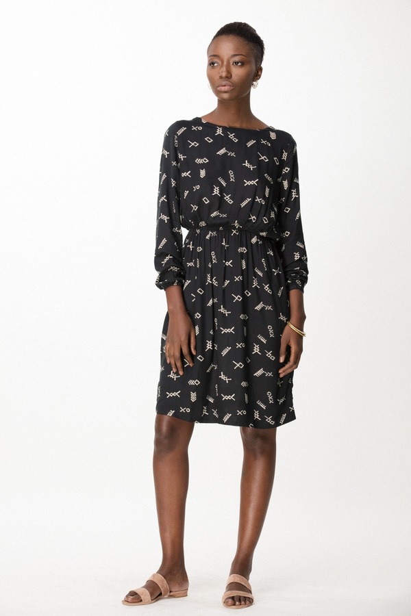 Osei-Duro Aburi Dress in Black Jot Osei-Duro Aburi Dress in Black Jot