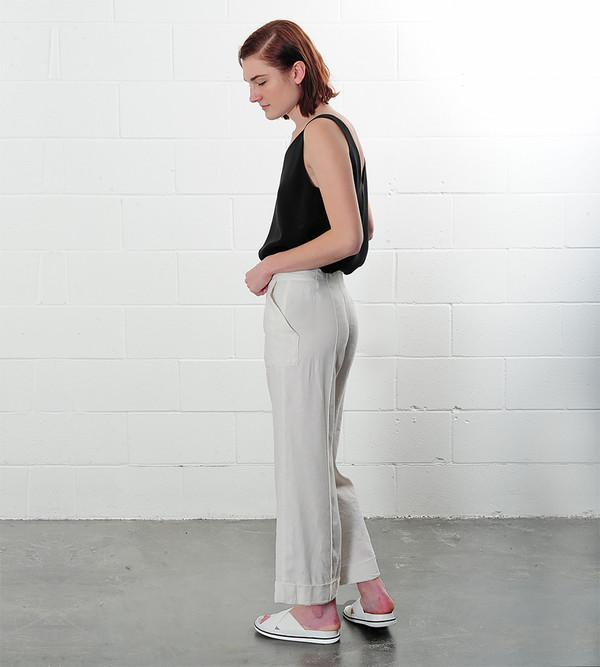 Raquel Allegra Cropped Flare Trousers Raquel Allegra Cropped Flare Trousers