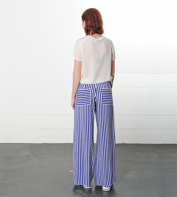 Raquel Allegra Stripe Palazzo Pant Raquel Allegra Stripe Palazzo Pant