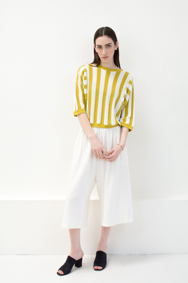 Reverse Stripe Citron Sweater Reverse Stripe Citron Sweater