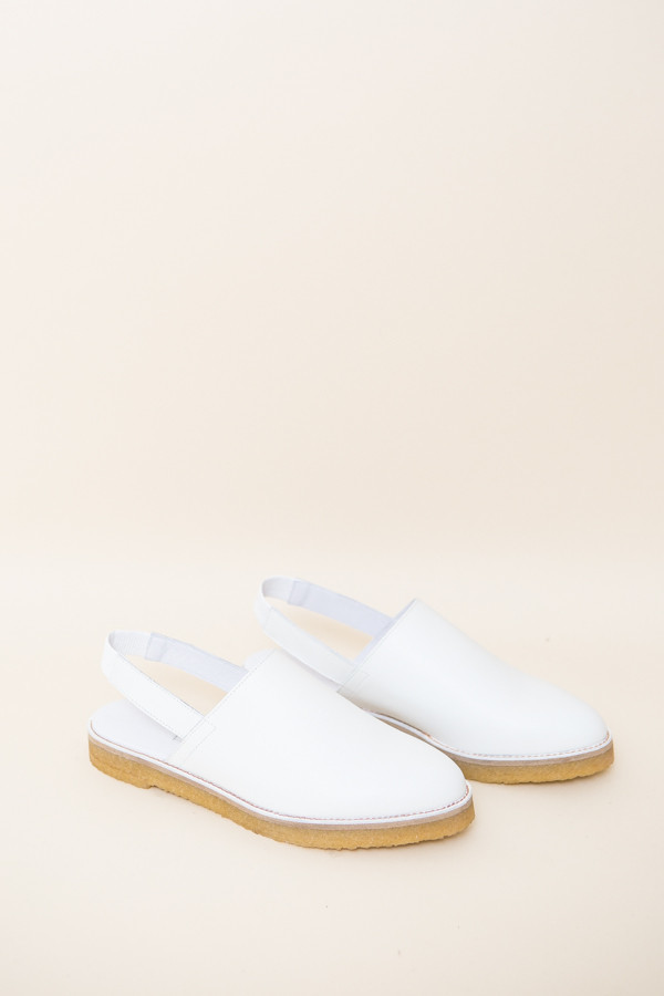 Miista Elie Slingback / White Leather Miista Elie Slingback / White Leather