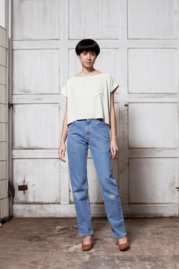 Jesse Kamm Block Top - seafoam Jesse Kamm Block Top - seafoam