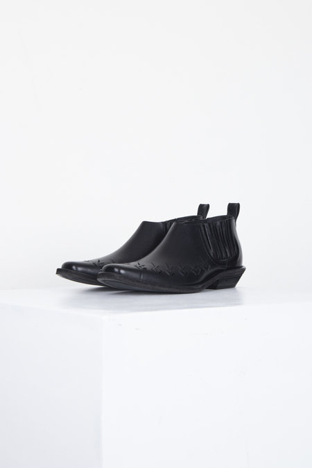 Laser Cut Low Chealsea Boot