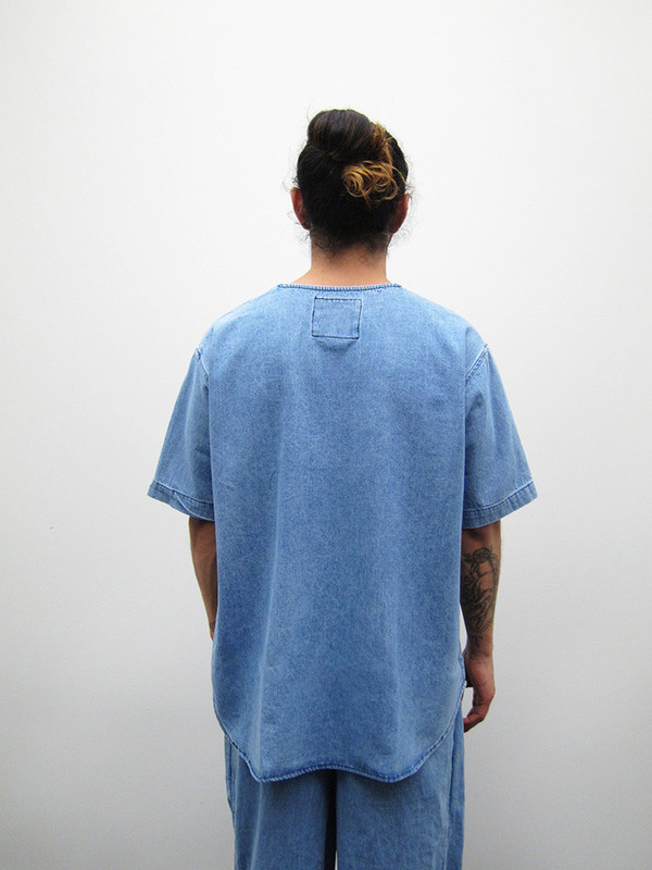 Unisex 69 Face Classic Tee, Medium Light Denim Unisex 69 Face Classic Tee, Medium Light Denim
