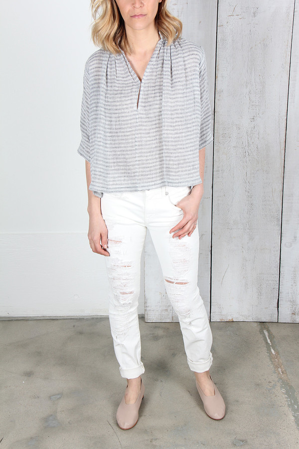APIECE APART AGATA SHIRRED TOP APIECE APART AGATA SHIRRED TOP