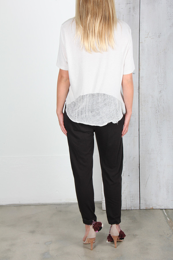 RAQUEL ALLEGRA EASY PANT IN BLACK RAQUEL ALLEGRA EASY PANT IN BLACK