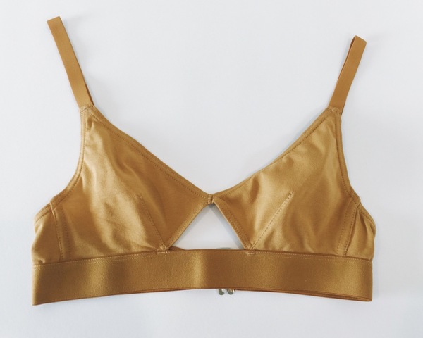 The Nude Label Cut Out Bra in Caramel The Nude Label Cut Out Bra in Caramel