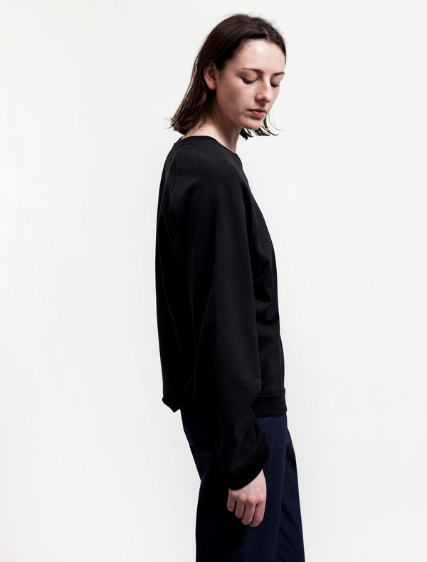 Organic by John Patrick French Terry Sweatshirt Black Organic by John Patrick French Terry Sweatshirt Black