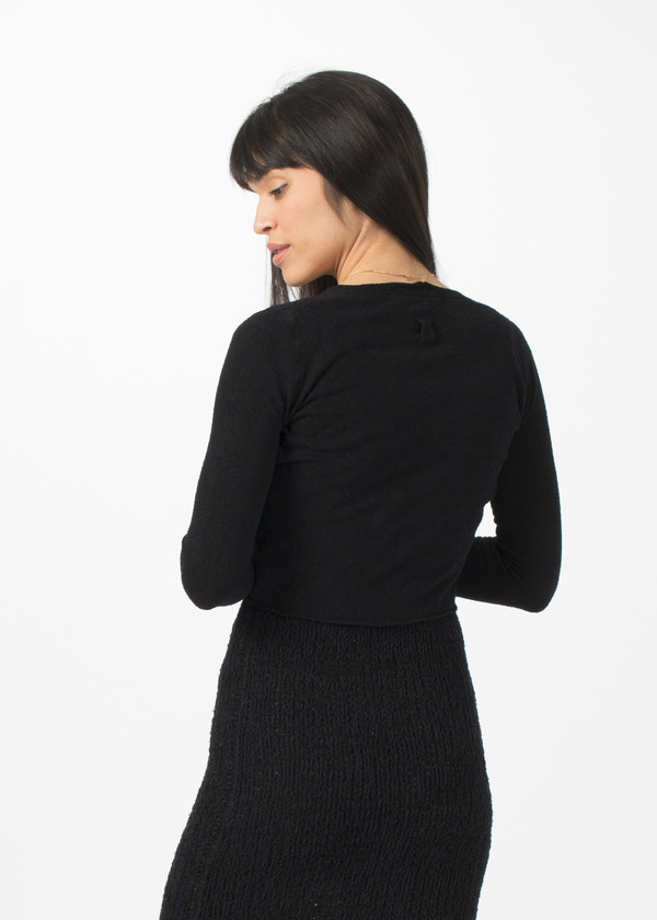 Hannes Roether Twist Cardigan - Black Hannes Roether Twist Cardigan - Black