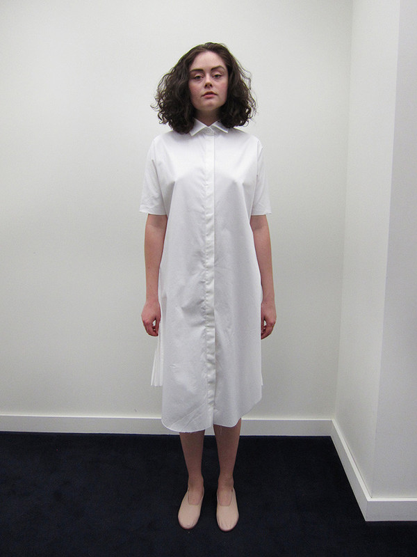 Alexa Stark Pleated Button Down Dress Alexa Stark Pleated Button Down Dress