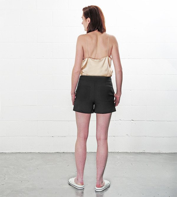 Ganni Black Moscow Tailor Shorts Ganni Black Moscow Tailor Shorts