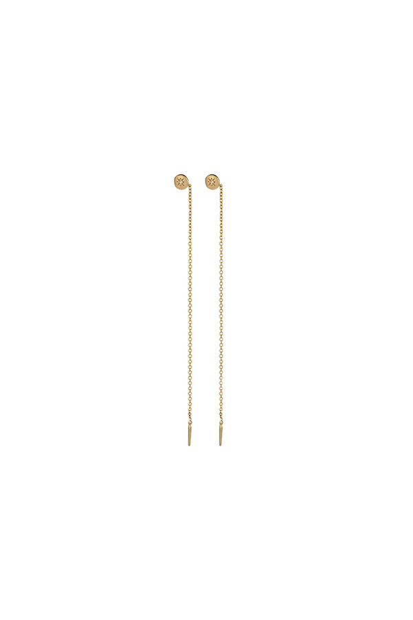 MANON THREAD EARRINGS DISC SOLITAIRE MANON THREAD EARRINGS DISC SOLITAIRE