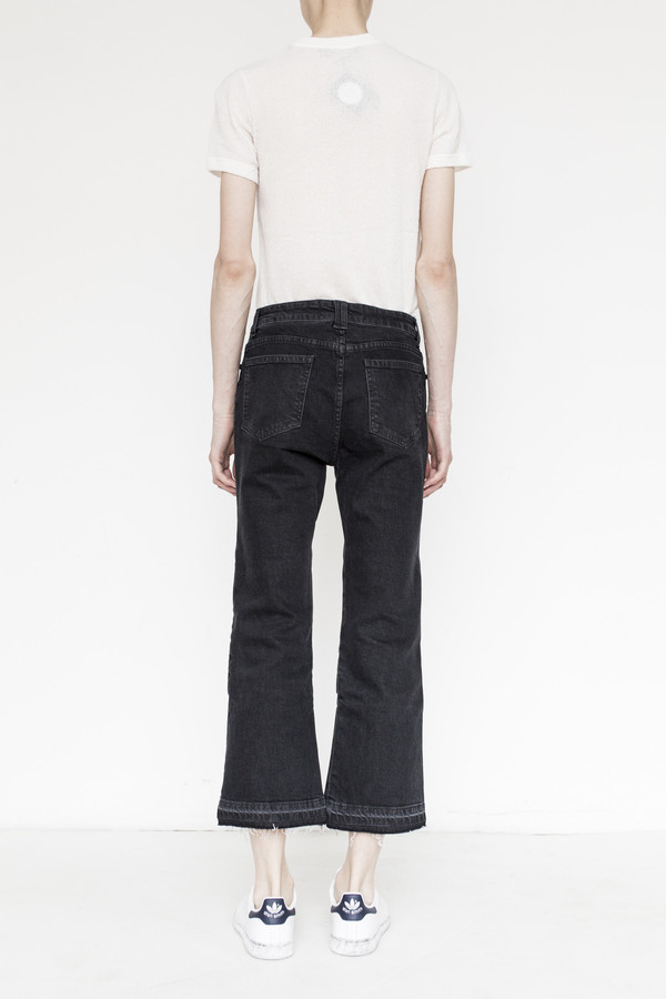 Alyssa Less Cotton Cropped Flare Alyssa Less Cotton Cropped Flare