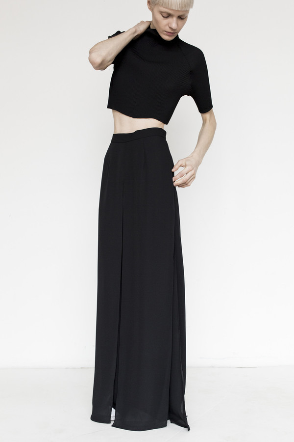 Kallmeyer Polyester Slit Layered Pant Kallmeyer Polyester Slit Layered Pant