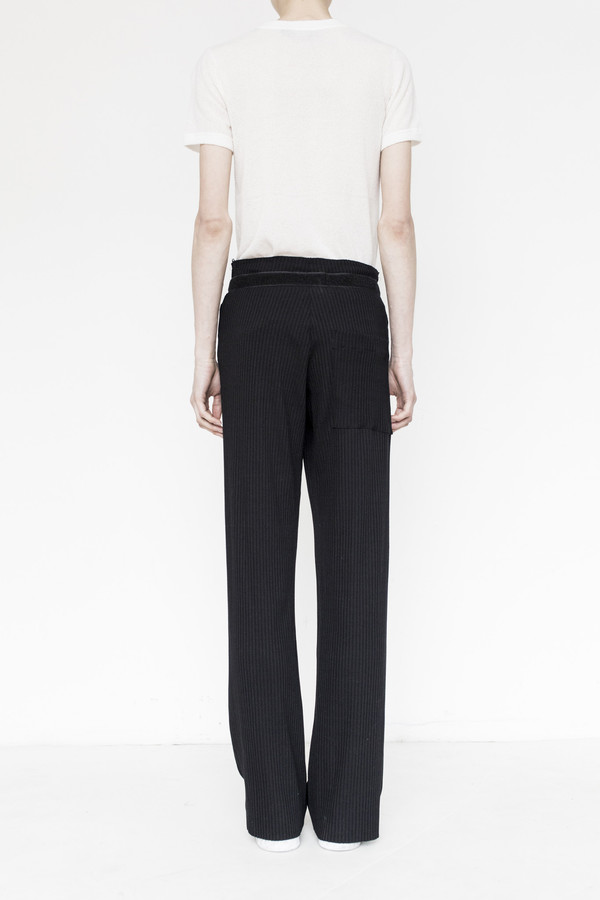 Assembly Rib Knit Simple Pant - Black Assembly Rib Knit Simple Pant - Black