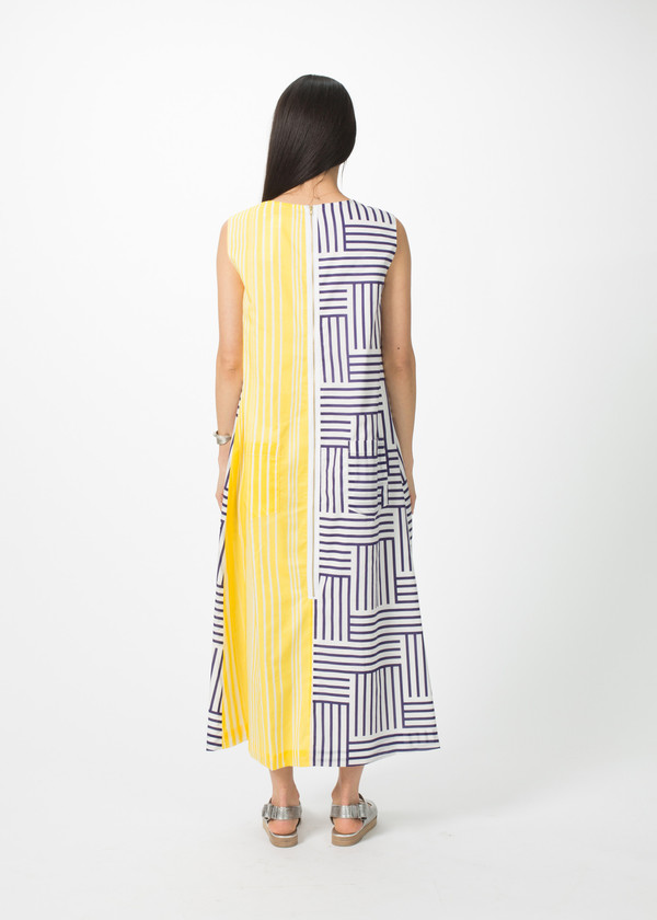Harvey Faircloth Block Pattern Caftan Dress Harvey Faircloth Block Pattern Caftan Dress