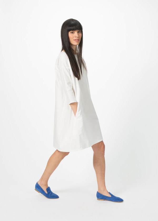Organic by John Patrick Broadcloth Slim Sleeve Dress Organic by John Patrick Broadcloth Slim Sleeve Dress