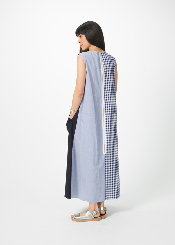 Harvey Faircloth Solid Front Caftan Dress Harvey Faircloth Solid Front Caftan Dress