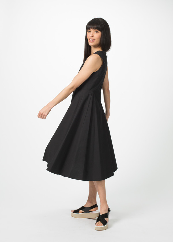 Organic by John Patrick V-Neck Full Skirt Dress Organic by John Patrick V-Neck Full Skirt Dress
