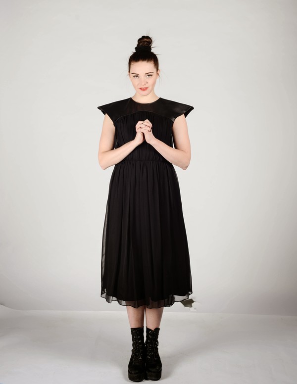 Brit Wacher Silk Peak Dress Brit Wacher Silk Peak Dress