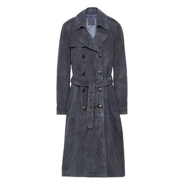 closed club suede trench coat closed club suede trench coat