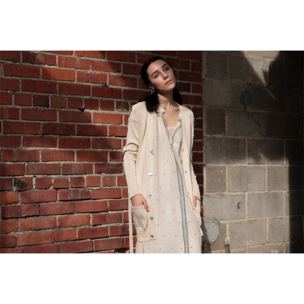 Erica Tanov - Pima Cotton Belted Cardigan Erica Tanov - Pima Cotton Belted Cardigan