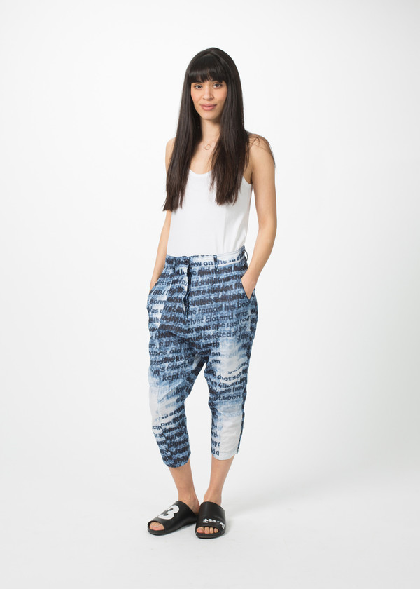 Rundholz BL Cropped Text Pants Rundholz BL Cropped Text Pants