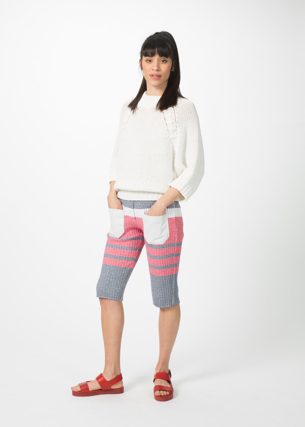 Sayaka Davis Lace-Up Raglan Sweater Sayaka Davis Lace-Up Raglan Sweater