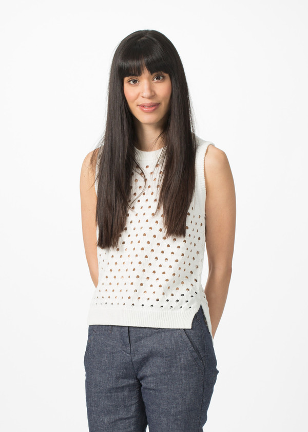 Sayaka Davis Sleeveless Eyelet Knit Sayaka Davis Sleeveless Eyelet Knit