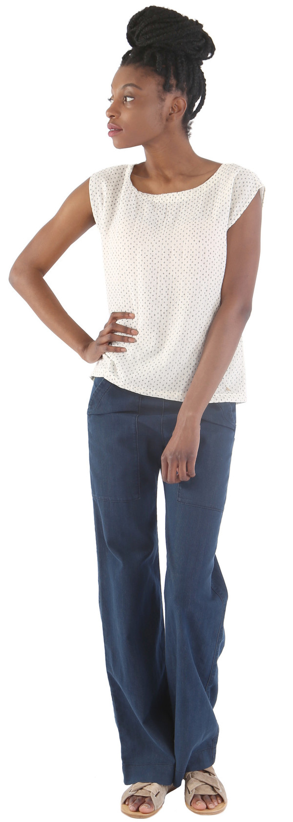 Des Petits Hauts Kanel Reversible Blouse - Ecru Des Petits Hauts Kanel Reversible Blouse - Ecru