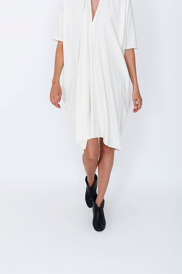 Miranda Bennett Muse Dress, Oversized, Silk in Natural Miranda Bennett Muse Dress, Oversized, Silk in Natural