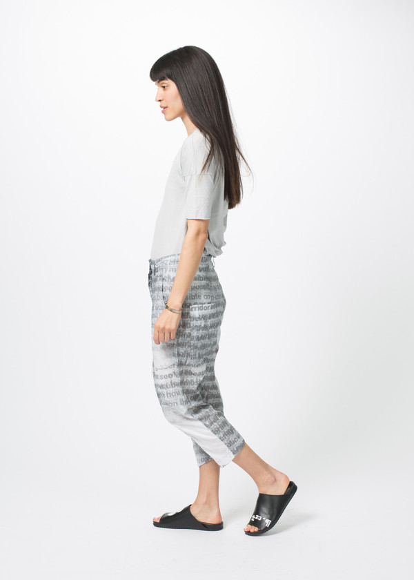 Rundholz BL Cropped Text Pants Rundholz BL Cropped Text Pants
