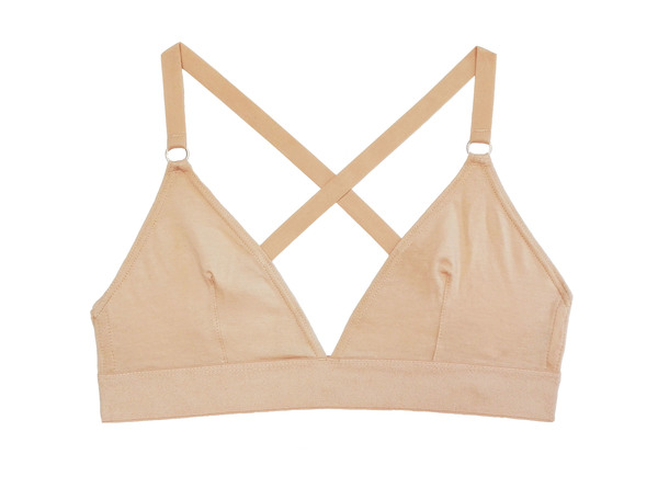 The Nude Label Triangel Crossback Bra- Nude The Nude Label Triangel Crossback Bra- Nude