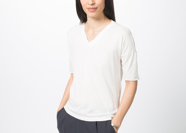 Kristensen du Nord Hi-Lo V-Neck Tee Kristensen du Nord Hi-Lo V-Neck Tee