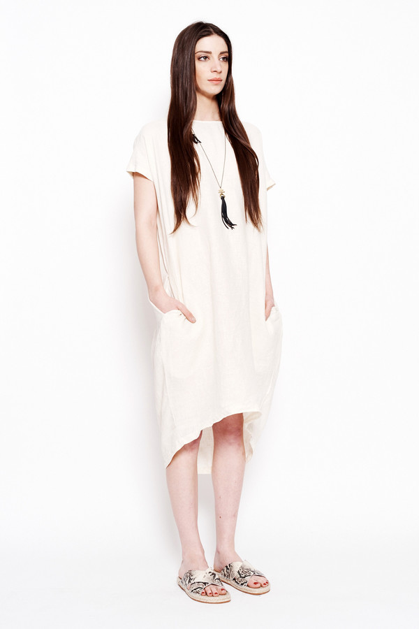 Black Crane Pleated Cocoon Dress Black Crane Pleated Cocoon Dress