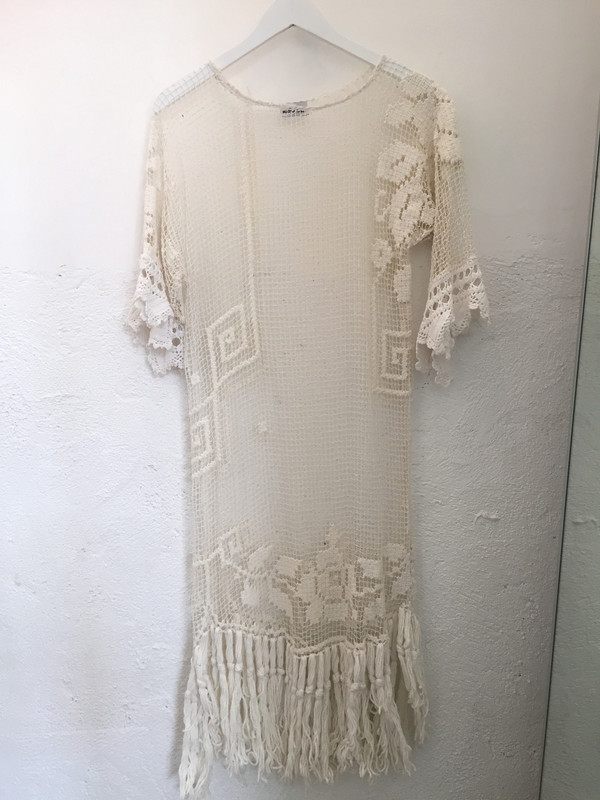 Place Nationale Sleeved Kaftan Crochet Maxi Dress Place Nationale Sleeved Kaftan Crochet Maxi Dress