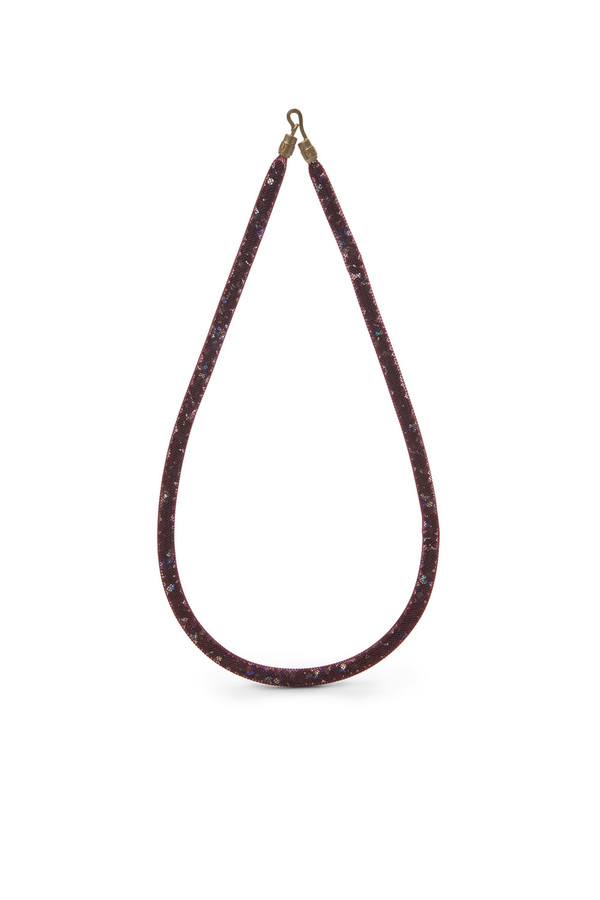 Peppercotton Thin Necklace - Wine Peppercotton Thin Necklace - Wine