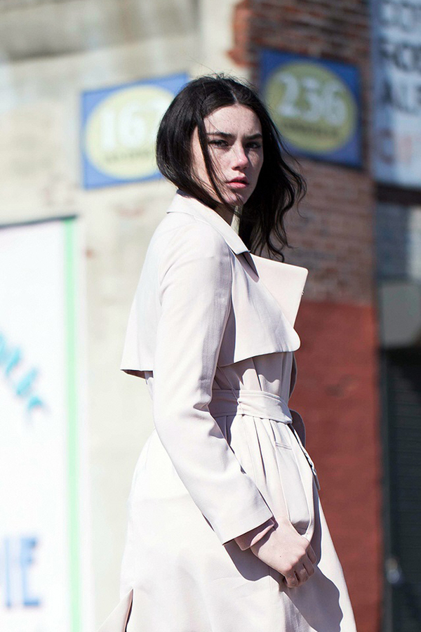 Lookast Soft Trench Coat- Blush Lookast Soft Trench Coat- Blush