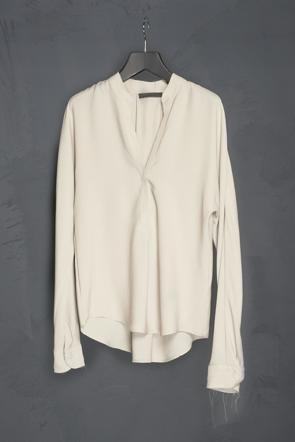KES Henley V Neck Blouse KES Henley V Neck Blouse