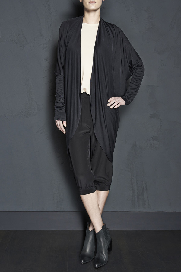 KES Long Draped Cocoon Cardigan KES Long Draped Cocoon Cardigan