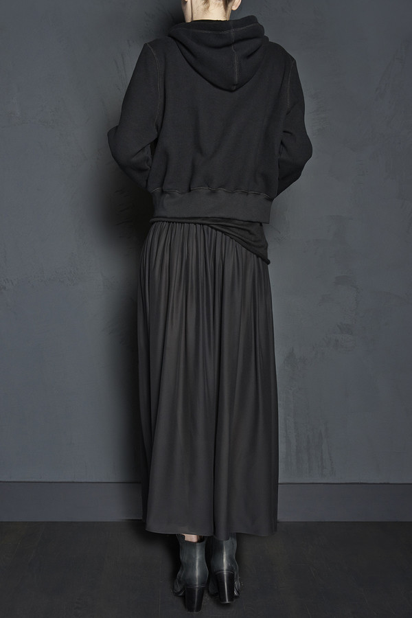 KES Oversized Cropped Fleece Lined Hoodie KES Oversized Cropped Fleece Lined Hoodie