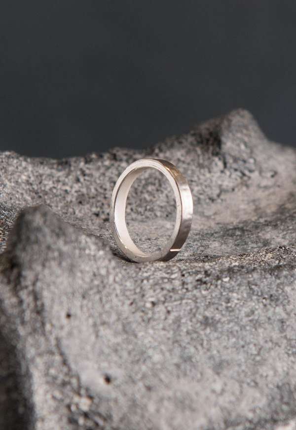 Petra Dömling White Gold Smooth Ring Petra Dömling White Gold Smooth Ring