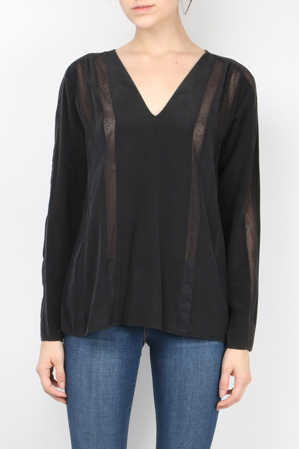 L'agence Angela L/S Mesh Top L'agence Angela L/S Mesh Top