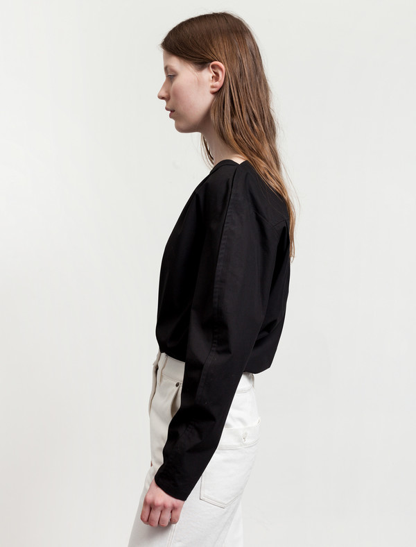 Lemaire Large Sleeve Blouse Black Lemaire Large Sleeve Blouse Black