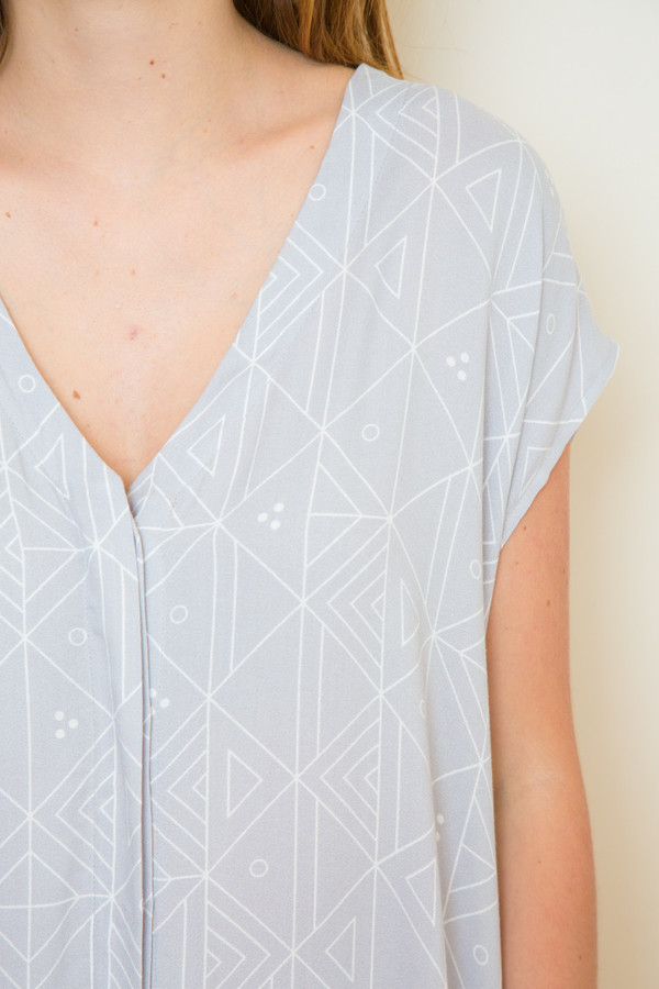 ali golden printed button down ali golden printed button down