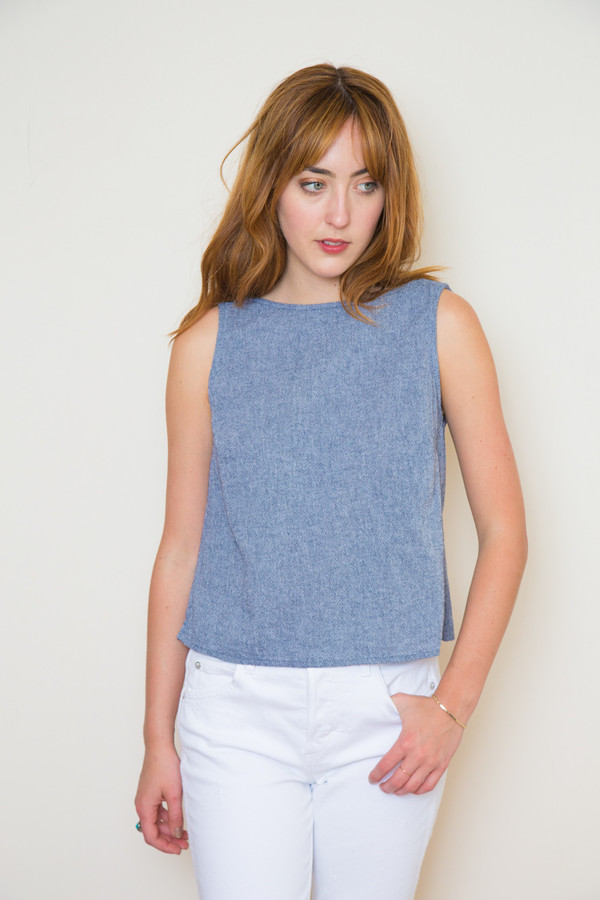 esby lola woven tank esby lola woven tank